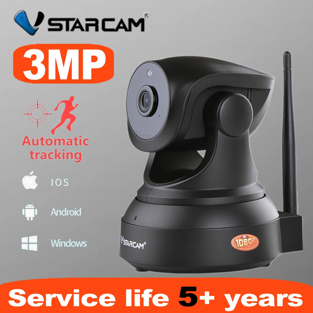 

VStarcam C24S 1296P HD Security 3MP IP Camera Wifi Camera Human Auto Tracking IR Night Vision Video Network CCTV Security Camera