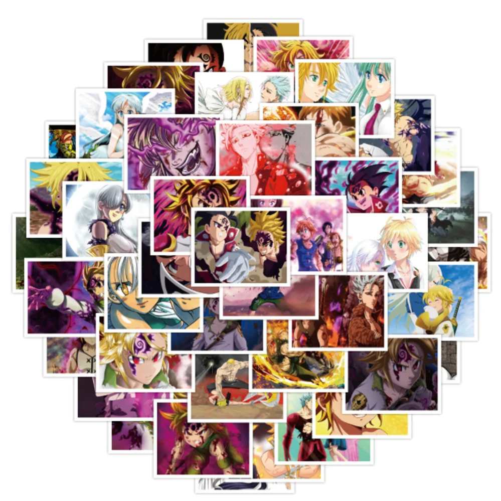 

10/30/50PCS Cartoon Anime Seven Deadly Sins Graffiti Sticker Laptop Suitcase Sliding Guitar Waterproof Decorative Toy Wholesale