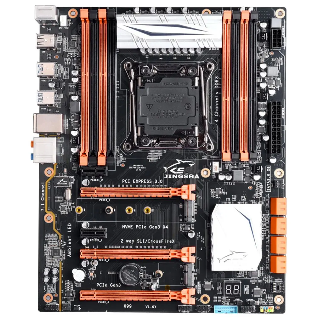 

X99-F8D LGA2011-3 материнская плата с двумя Процессор разъем для 2678 2680 2690 V3 V4 процессоры M.2 NVMe/NGFF слот SSD DDR4 Оперативная память