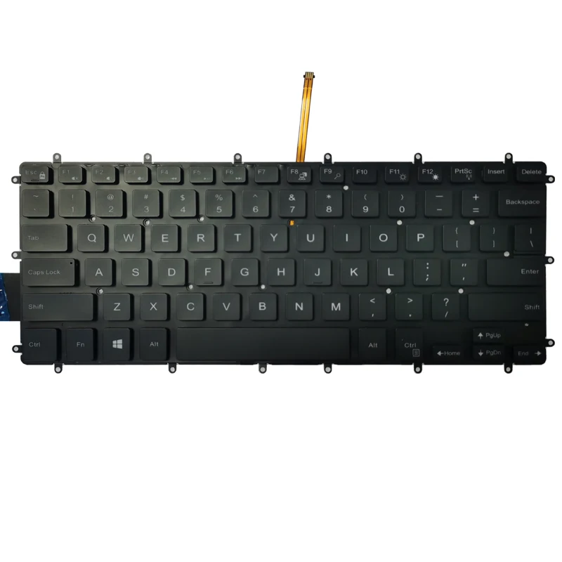 Новая английская красная/белая клавиатура для ноутбука DELL Inspiron 13 5368 5378 5578 7368 7378 |