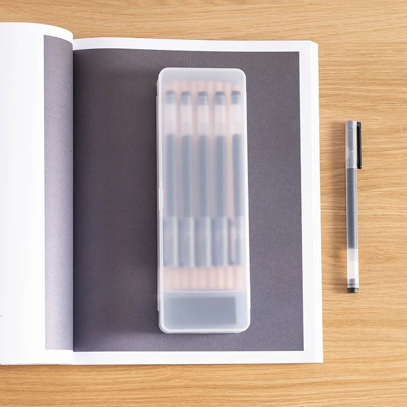 

1pcs Fashion Double Layer Plastic Transparent Stationery Box Creative High Capacity Pencil Case For Kids Great Pen Box