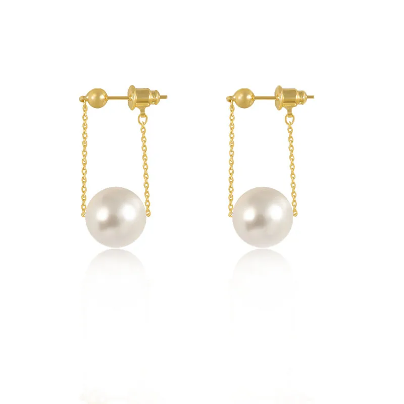 

Simple Elegant Small Pearl Pendant Earrings for Woman 2021 New Fashion Jewelry Party Lady Unusual Dangle Earrings Accessories