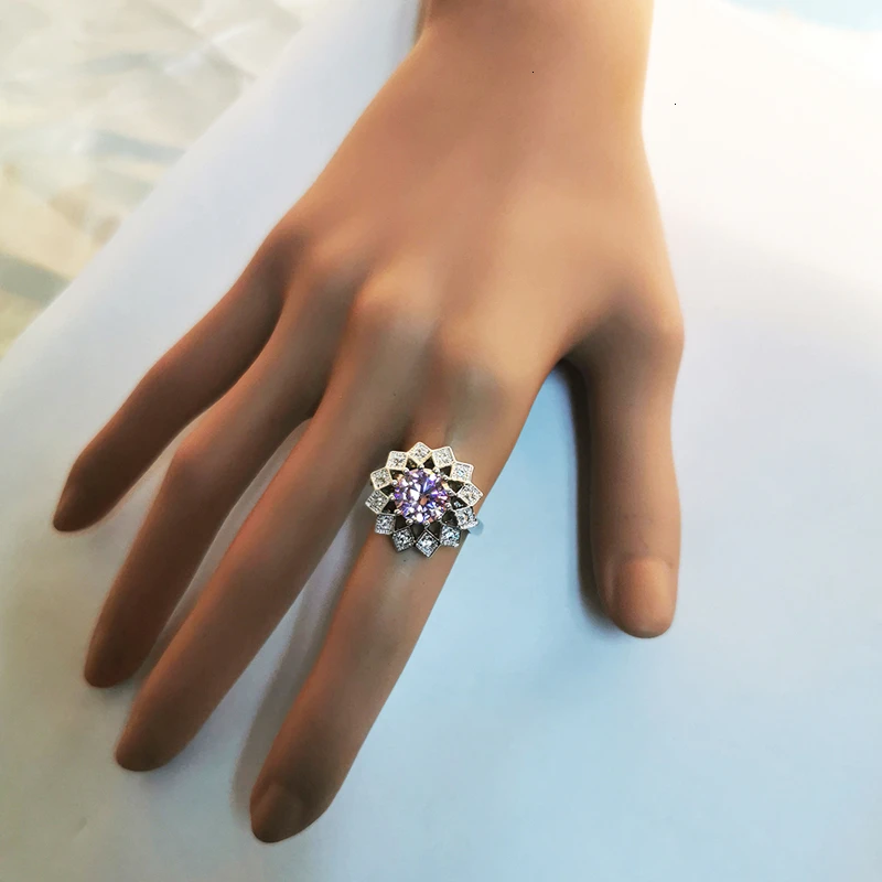 Комплект из колье и серёг серебра 925 пробы с фианитами | Украшения аксессуары