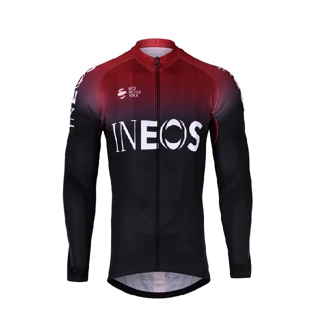 Весна Лето 2020 команда INEOS Мужская Велоспорт Джерси с длинным рукавом