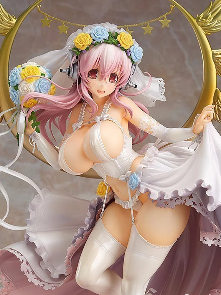 35 см Аниме Супер SONICO анимация SUPERSONICO Свадебная Девушка ПВХ экшн-фигурка игрушка