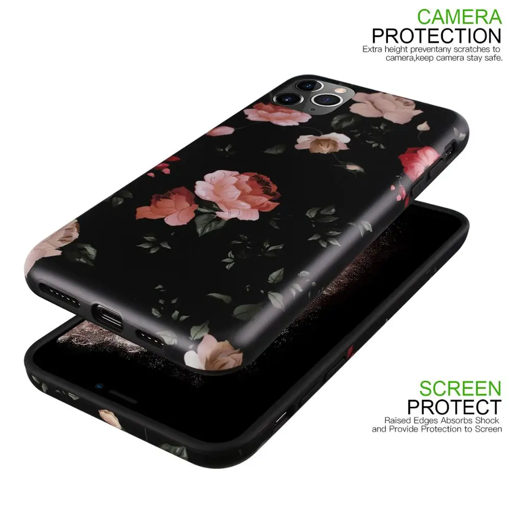 Netarlier Роскошные пионы цветы фотообои для iPhone11 Pro Max 7Plus 8 XR XsMax IX xs защитный толстый