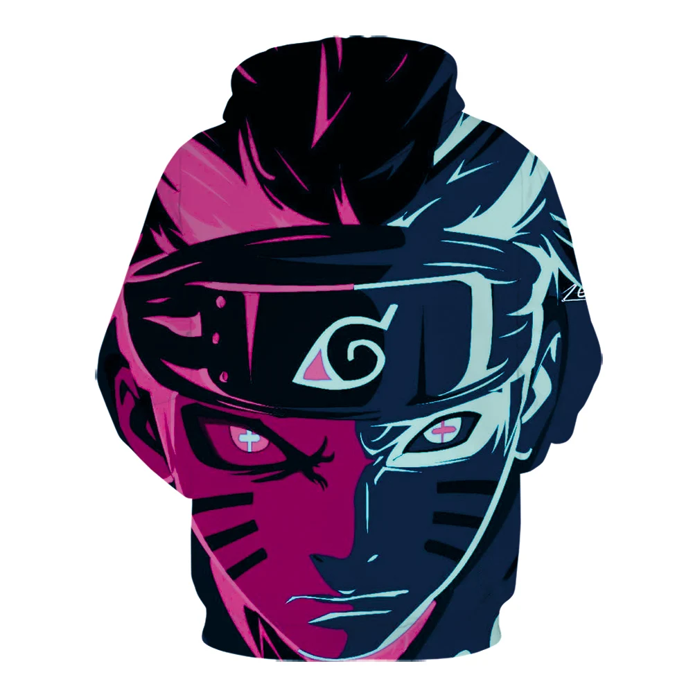 Зимние толстовки с 3D принтом Наруто модное пальто Высокое качество уличная