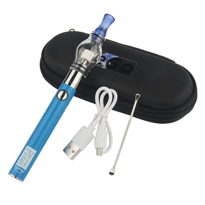 

1pcs UGO V II Micro USB Vape Battery Glass Globe Wax Vaporizer Pen Electronic Cigarette Kits Dab Pens 650 900 mAh