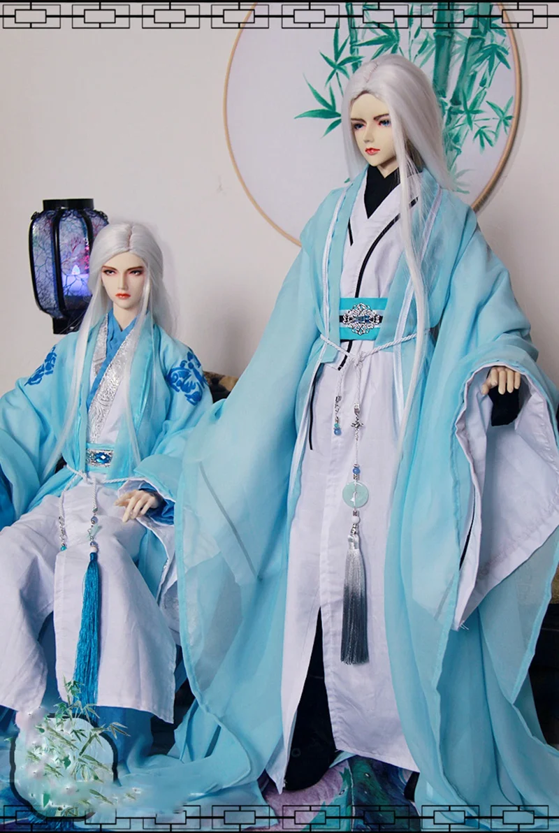 1/4 1/3 аксессуары для одежды BJD древний китайский костюм платье ханьфу наряд воина