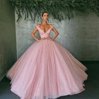 Женское винтажное бальное платье, Розовое Бальное Платье с V-образным вырезом для девушек-подростков 15 лет, 2022