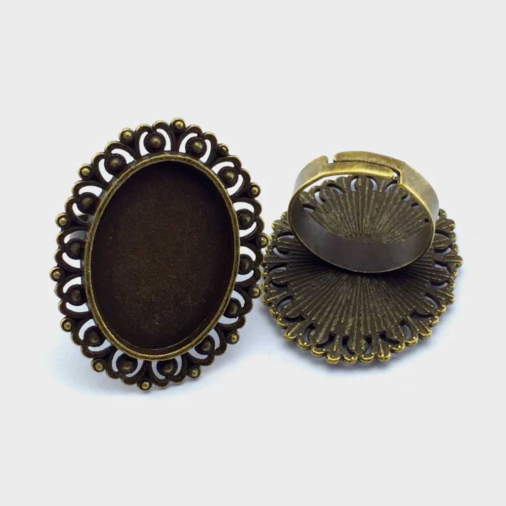 

Кольцо из античной бронзы с медным покрытием, 18x25 мм, 5 шт.