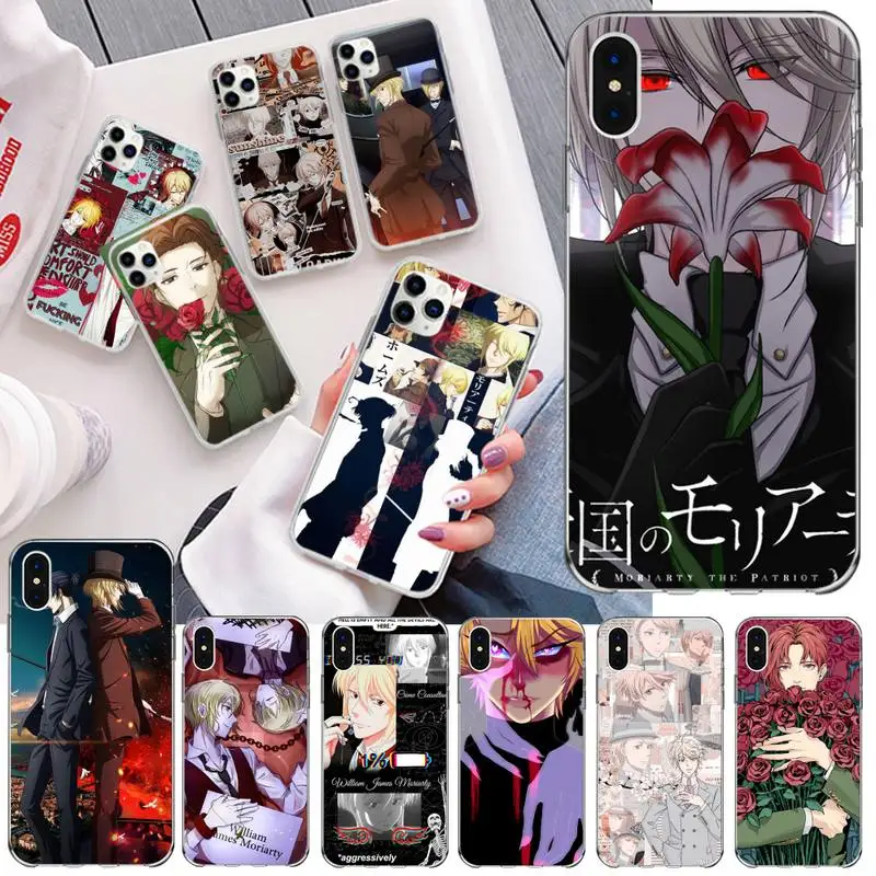 Чехол для телефона с аниме Moriarty the Patriot iphone 12 11 Pro Max Mini XS 8 7 6 6S Plus X 5S SE 2020 XR
