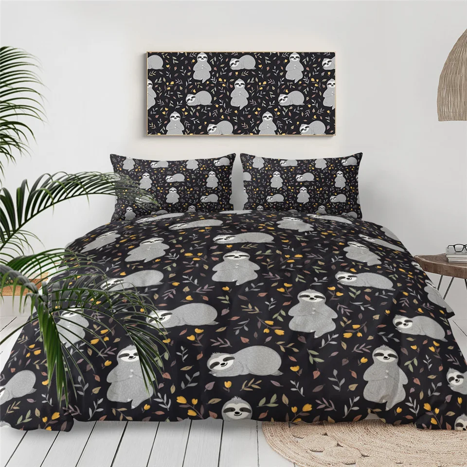 BeddingOutlet, Комплект постельного белья для ребенка, цветочный лист, пододеяльник, мультфильм, Folivora, детское постельное белье, очаровательные покрывала с животными, Прямая поставка