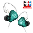 Наушники-вкладыши KZ ZST X 1DD 1BA, гарнитура с шумоподавлением и разъемом 0,75 мм, KZ ZSTX ZS10 PRO ZSN PRO