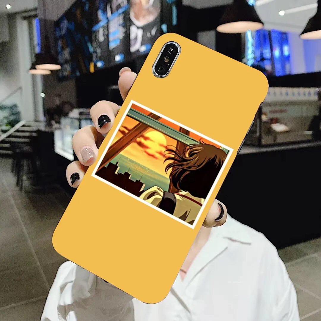 Мягкий чехол с грустным японским аниме пазлом в эстетике для Samsung Galaxy A3 A5 A7 A9 A8 Star