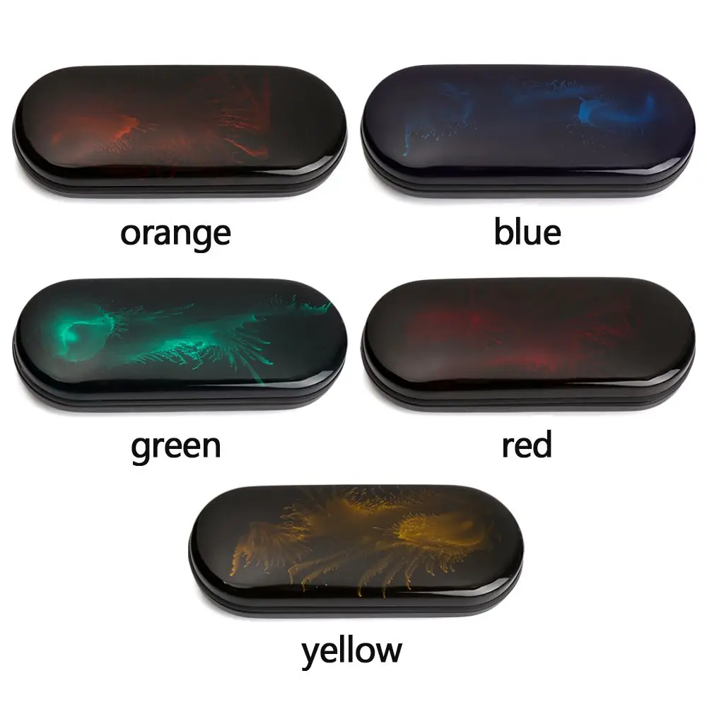 Accessories Women Men Baking Paint Bright Hard Protective Shell Spectacle Case Eyeglasses Box Glasses Case images - 6