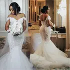 Женское свадебное платье с открытыми плечами, винтажное платье в африканском стиле, модель 2021