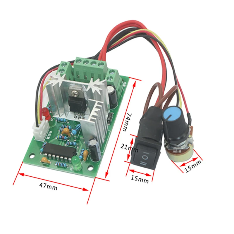 Регулятор двигателя CCM2 контроллер скорости постоянного тока PWM DC Controller 120W 10V 12V 24V