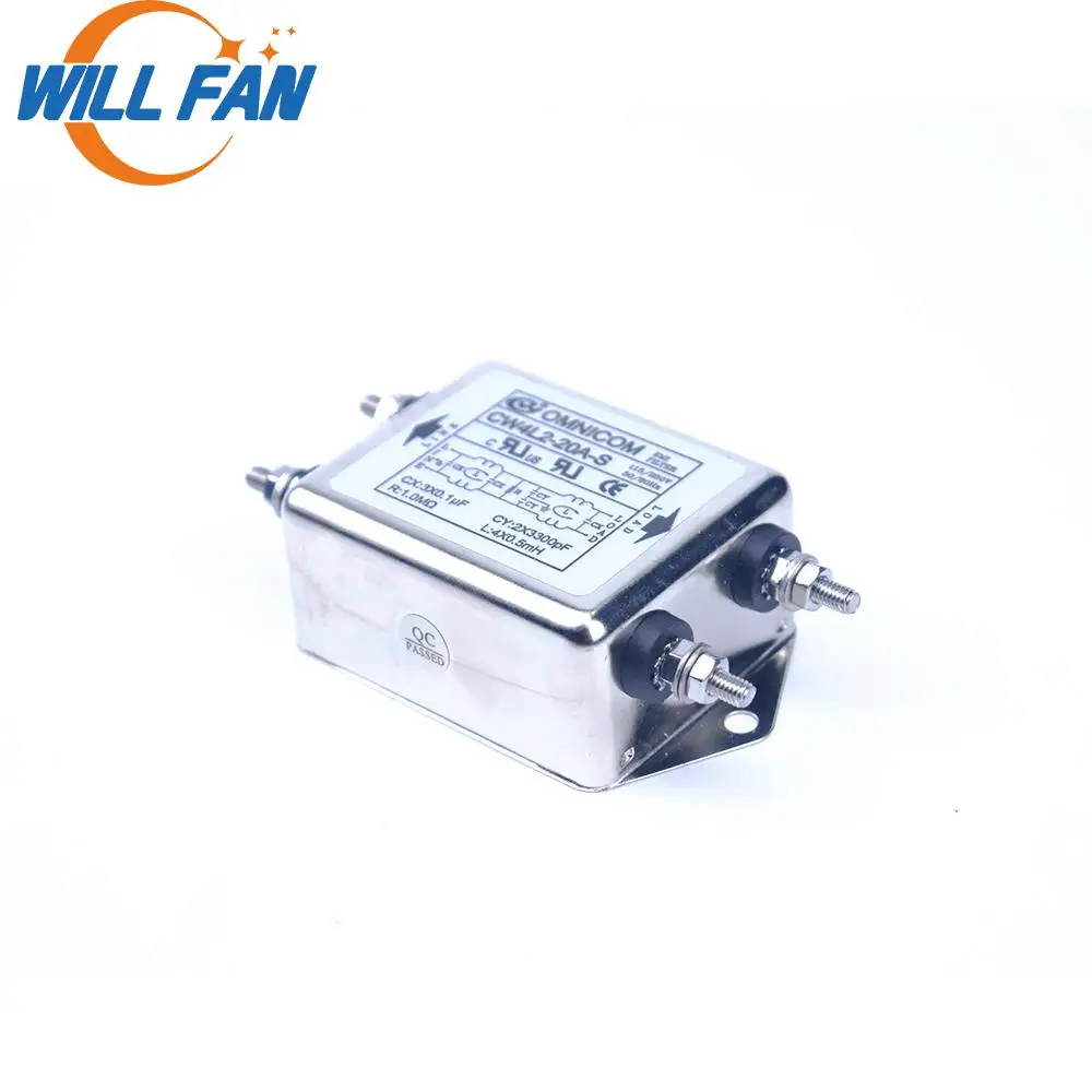 Будет вентилятор OMNICOM EMI Filter CW4L2 20A S 6A 10A однофазный AC115/250V 50/60HZ для лазерного резака