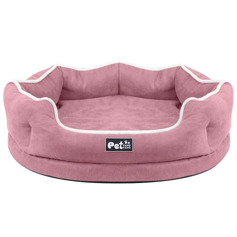 

CN Dog Bed Winter Memory-Foam Waterproof Dog House For Puppy Large Removable Cover Pet Bed Soft Warm Dogs Lounge Sofa kennel