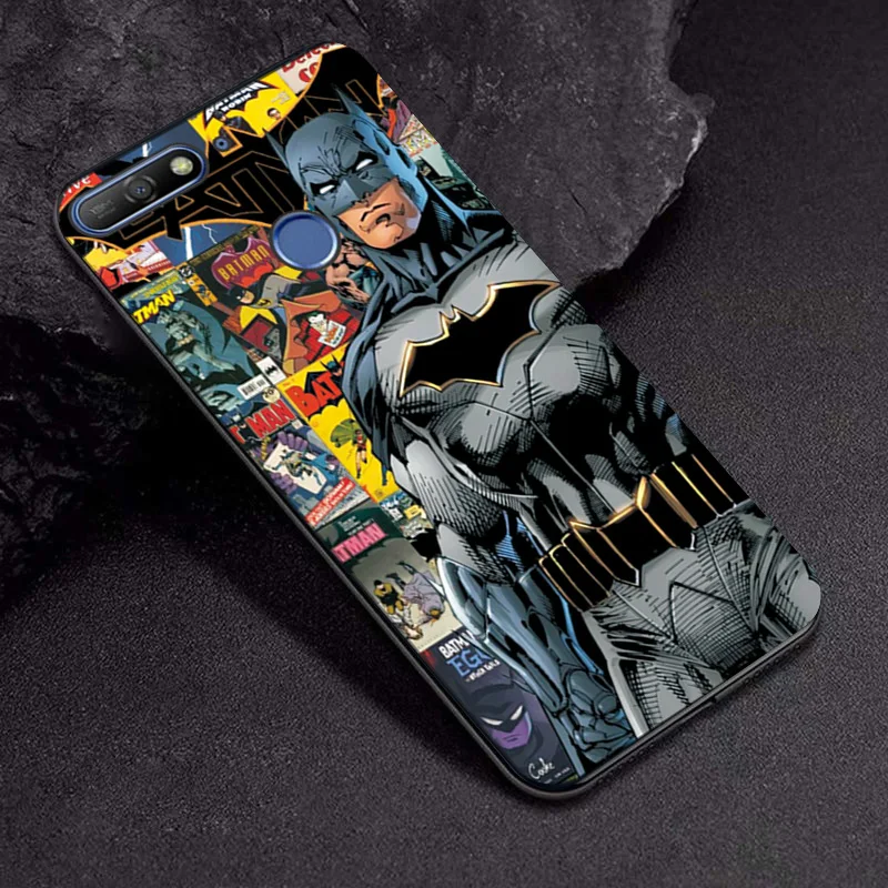 TPUBLK637 Чехол Marvel Hero для huawei Honor 7A 5,45 для huawei Honor 7A Pro, черный ТПУ, Железный человек, мягкий ТПУ для huawei Honor 7 A Pro, 5,7 дюйма - Цвет: TPUBLK637
