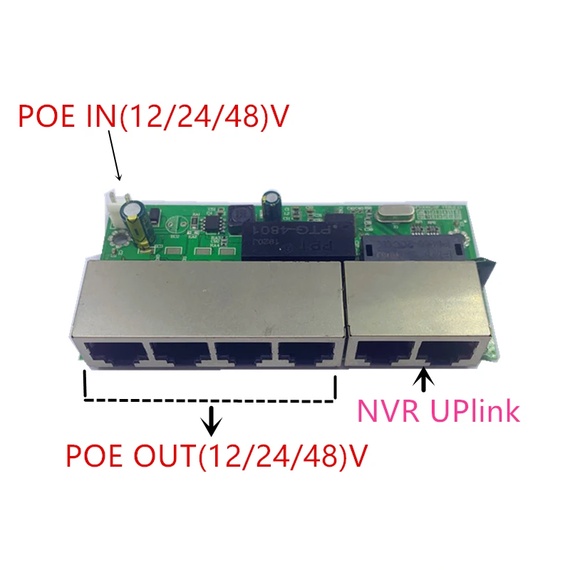 POE12V-24V-48V POE12V/24В/48В POE OUT12V/24В/48В poe коммутатор 100 Мбит/с poort100 UP Link poort powered NVR |