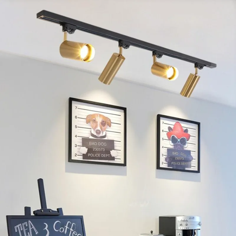 Золотистый и черный алюминиевый светодиодный Потолочные светильники