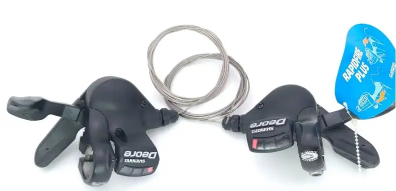 m530 a pair DEORE SL M520 M530 M590 SLX M660 9 S 27S 9 скоростей, рычаг переключения скоростей для велосипеда, триггер MTB, детали для велосипеда, переключатели с кабелем - Цвет: m530 a pair