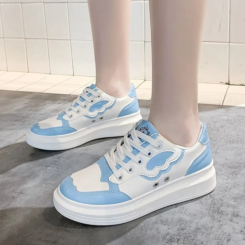 Кроссовки женские на платформе Вулканизированная подошва удобная прогулочная