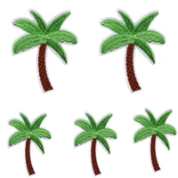 hot sales%ef%bc%81%ef%bc%81%ef%bc%81new arrival 5pcs coconut palm tree embroidered patch iron on patch diy sewing applique wholesale dropshipping