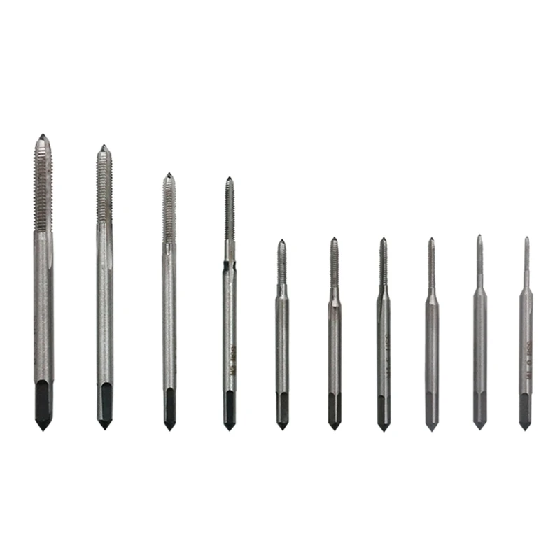 

Метрические метчики, набор ручных метчиков с винтовой резьбой 10 шт., стандартные, для дерева, алюминия