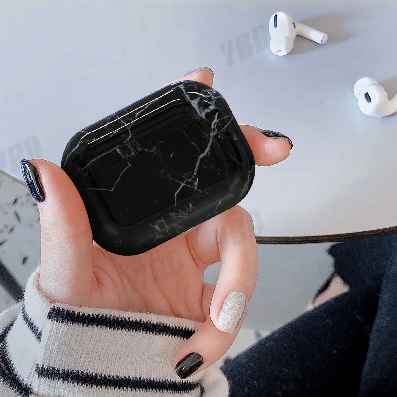 YBD роскошный чехол с мраморным рисунком для AirPods Pro цветной Apple Airpods Air Pods 3 Coque Funda