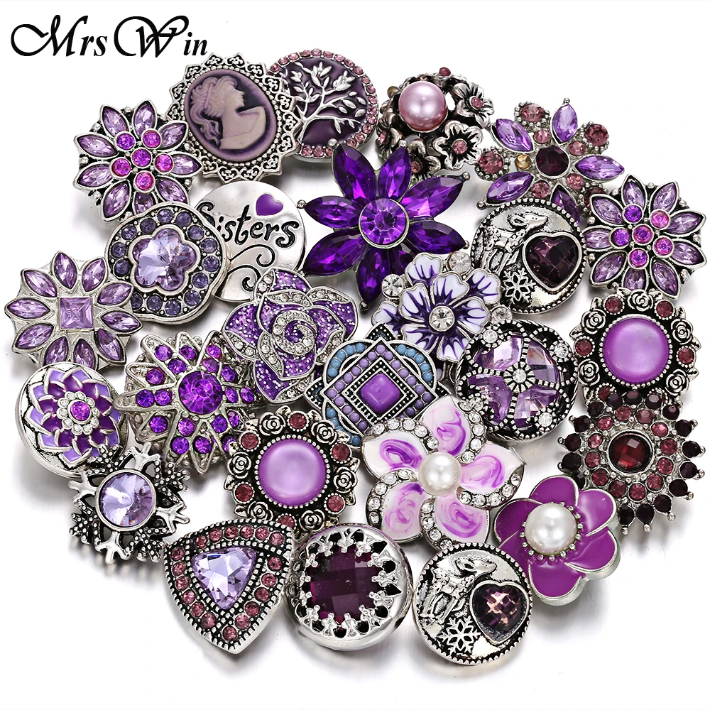 10 шт./лот опт ювелирные украшения с фиолетовыми стразами цветочными