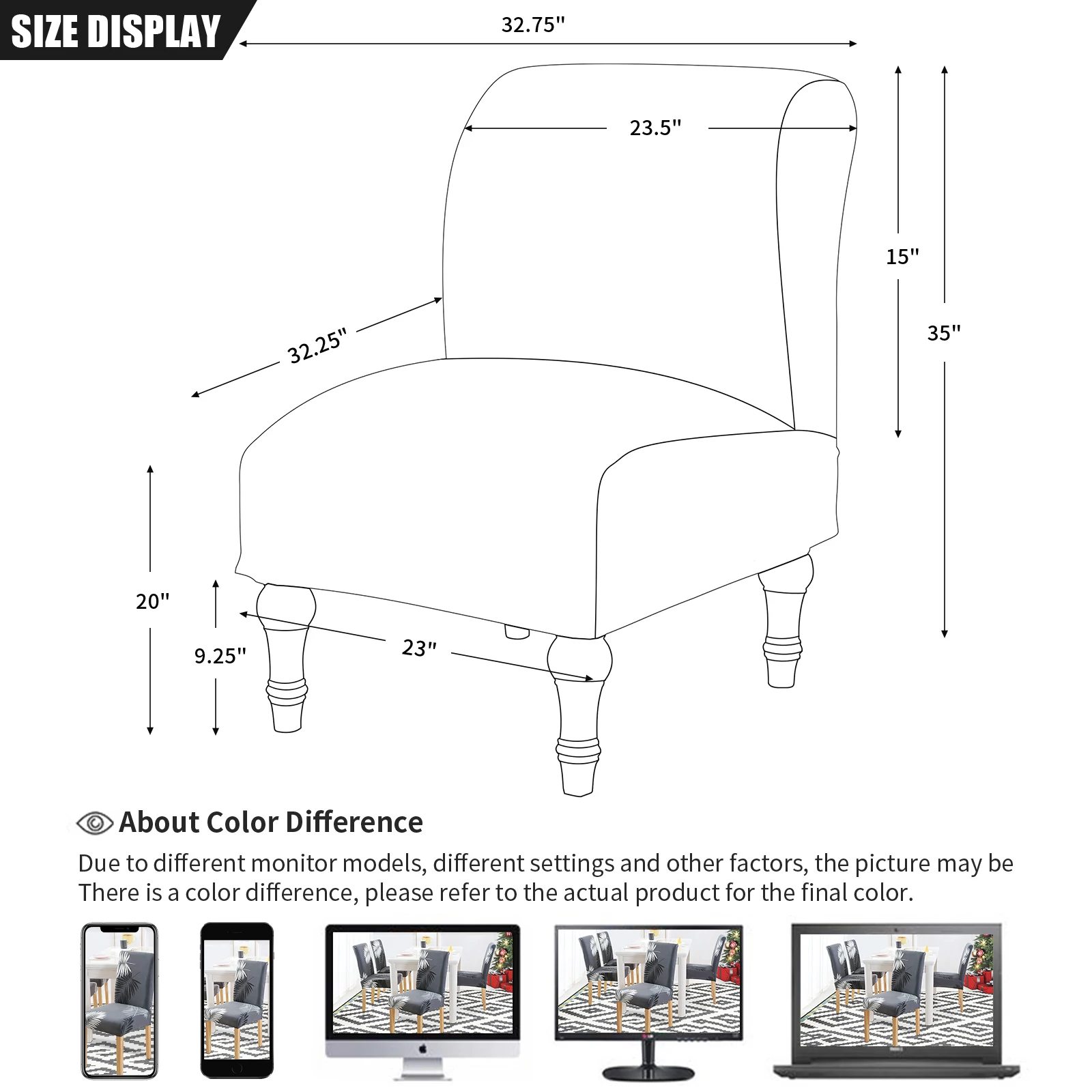 

Printed Armchair Cover Single Seats Elastic Stretch Sofa Cover For Furniture Armchair Living Room Home Decoration