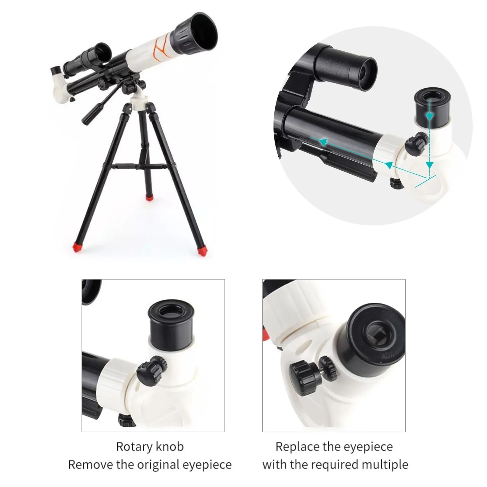 

Students Experimental Astronomical Monocular Telescope Science Education Cognitive Toy Camping Hiking Monocular With Tripod Gift