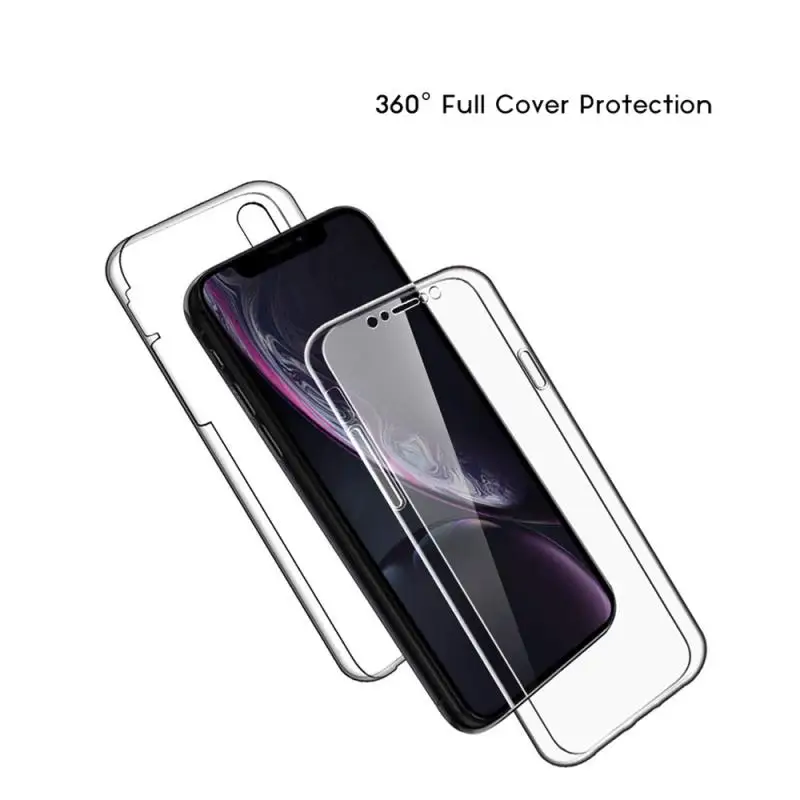 Двойной Силиконовый противоударный чехол для Samsung J2 Core J3 J4 J5 J6 Plus J7 J8 Pro Prime 360