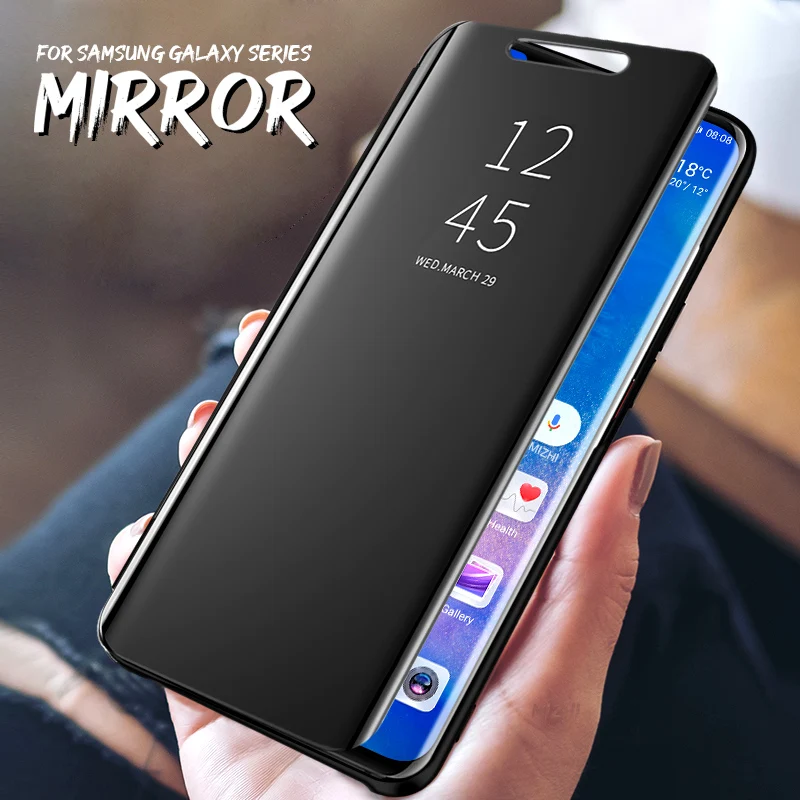 Smart Mirror Phone Case For Samsung Galaxy Note10 Pro S10 S9 S8 Plus S10E Cases On S7 S6 Edge Note 8 9 10 Coque Capa funda | Мобильные