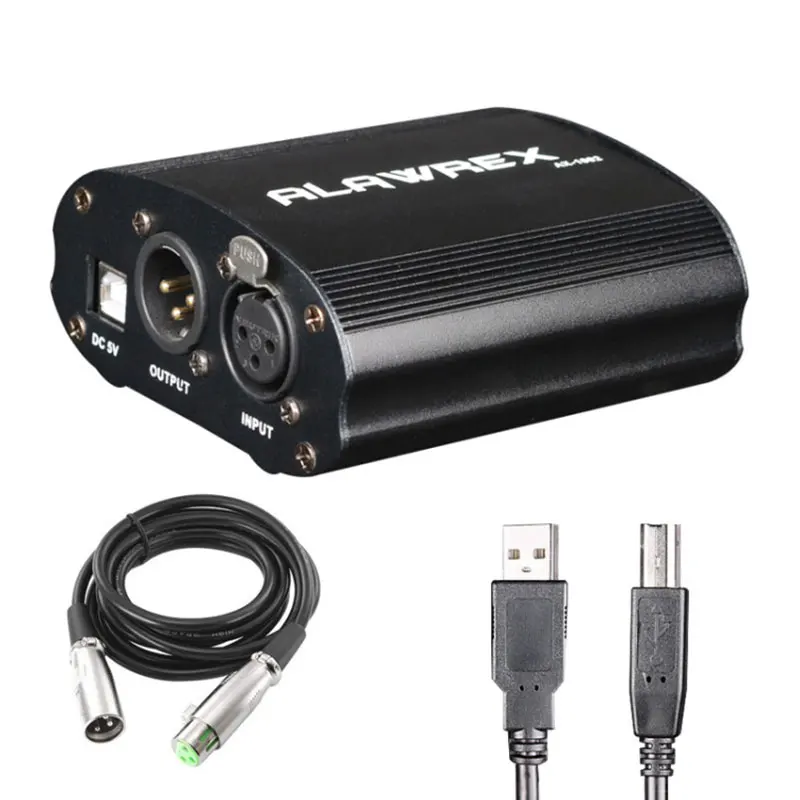 Профессиональный USB 1 канальный адаптер XLR аудио кабель для конденсаторный