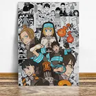 Картина на холсте с коллажем из аниме Fire Force, настенное украшение для дома, печать для кабинета, гостиной, Подарочный постер
