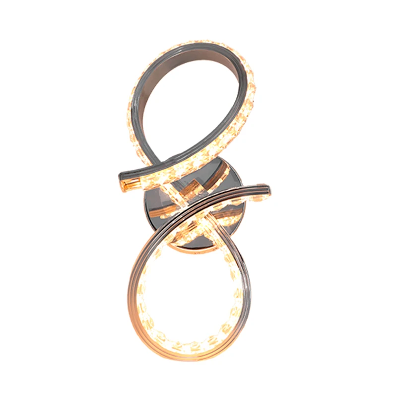 Специальный светодиодный настенный светильник с кристаллами красивая