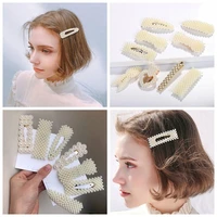 1pc chic imitation pearl hair clip elegant bb hair pins metal korea fashion barrettes hairpins hair styling accessories hot sale