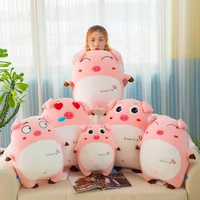 40 65cm lovely soft down cotton fat pink pig plush doll stuffed pink pig doll cartoon software pillow for children kids gifts