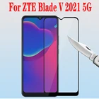 3D полное клеевое закаленное стекло для ZTE Blade V 2021 5G полное покрытие 9H Защитная пленка для экрана для ZTE Blade V 2021 5G