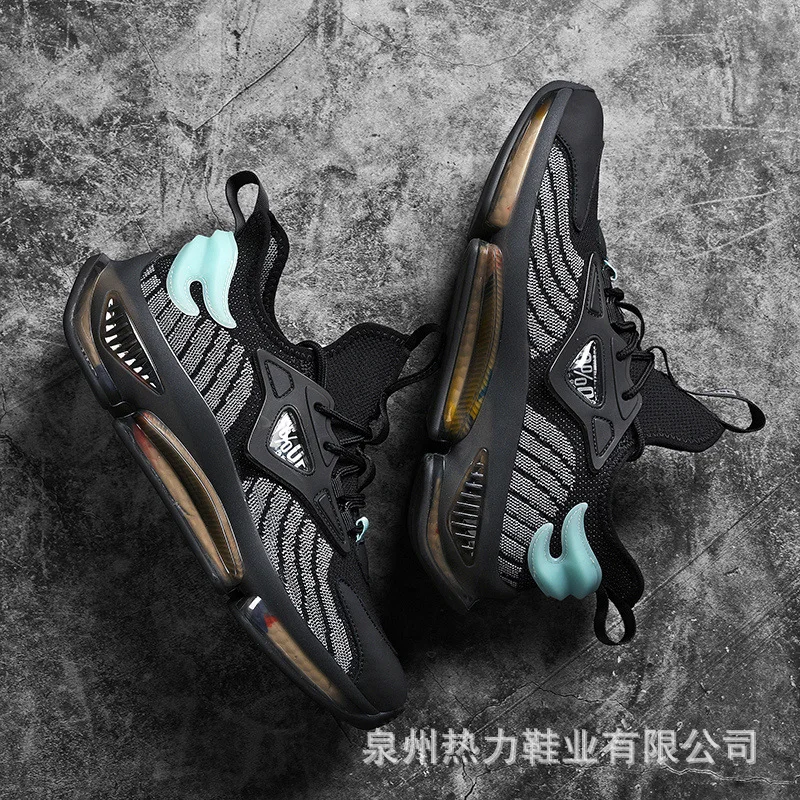 Hot Sell New Summer Breathable Casual Fly Woven Tide Shoes Men's Trend Running Shoes Men's Sports Shoes Casual Shoes