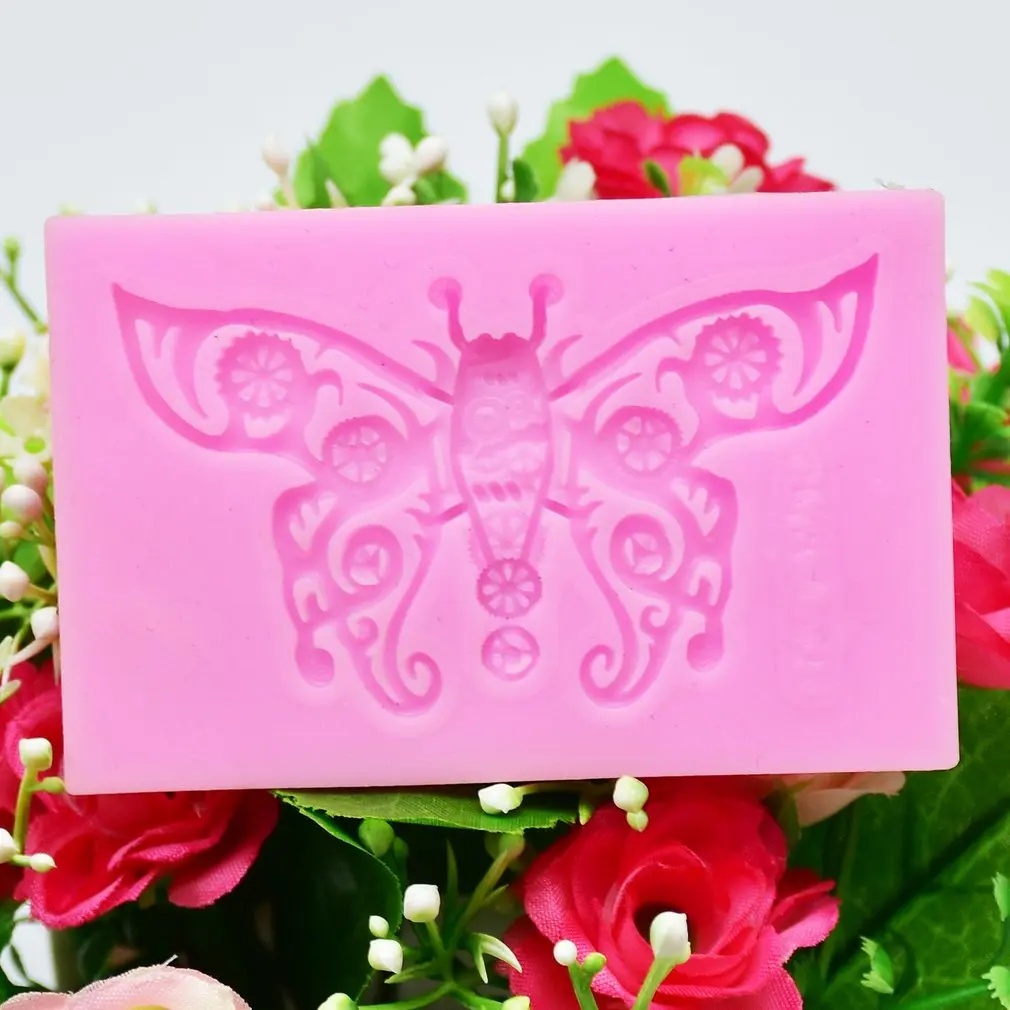 

European Embossed Butterfly Cake Cream Cookies Mould Plunger Fondant Decorating Creative Great Festival Supplies LESHP Mold