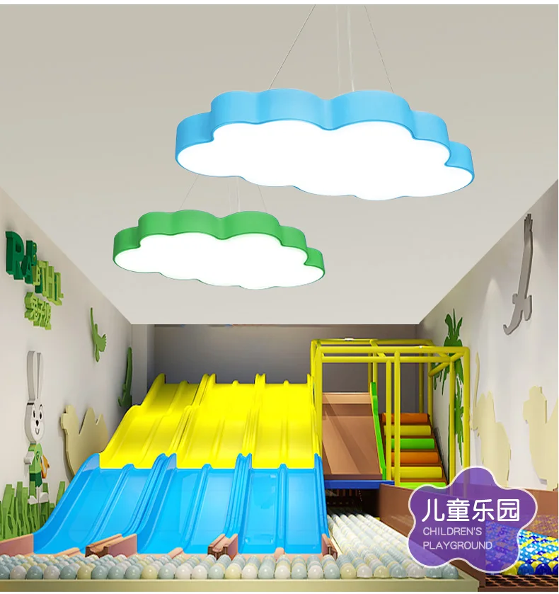 Лампы для детского сада цветные в форме облака модные детские креативные раннего