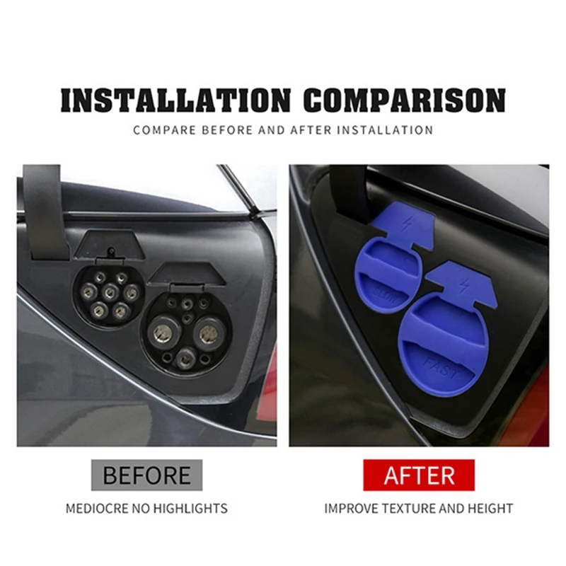 Крышка автомобильного зарядного порта для Tesla Model 3 водонепроницаемая