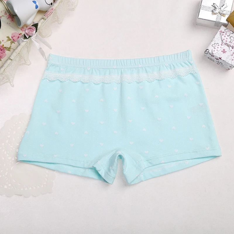 Дышащие хлопковые трусы боксеры ярких цветов для девочек нижнее белье маленьких