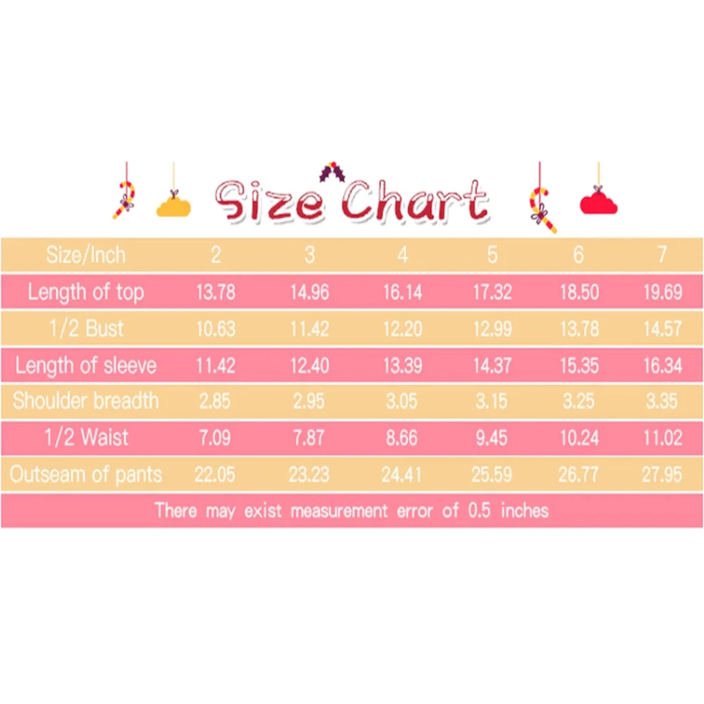 

Charmleaks Kids Christmas Pajamas Set Long Sleeve New Xmas Kid Children Skin-friendly Sleepwear Nightwear Homewear Set Outfits