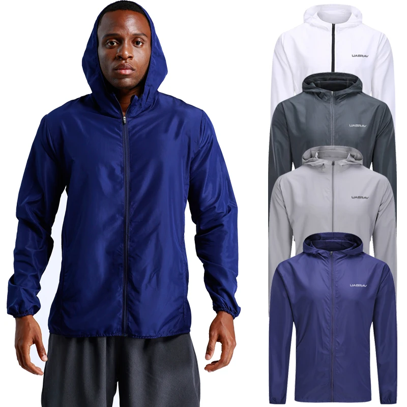 Весна Осень 2019 ветровка куртка для бега спортивная худи тренажерного зала